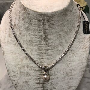 John Medeiros Pearl Pendant Necklace